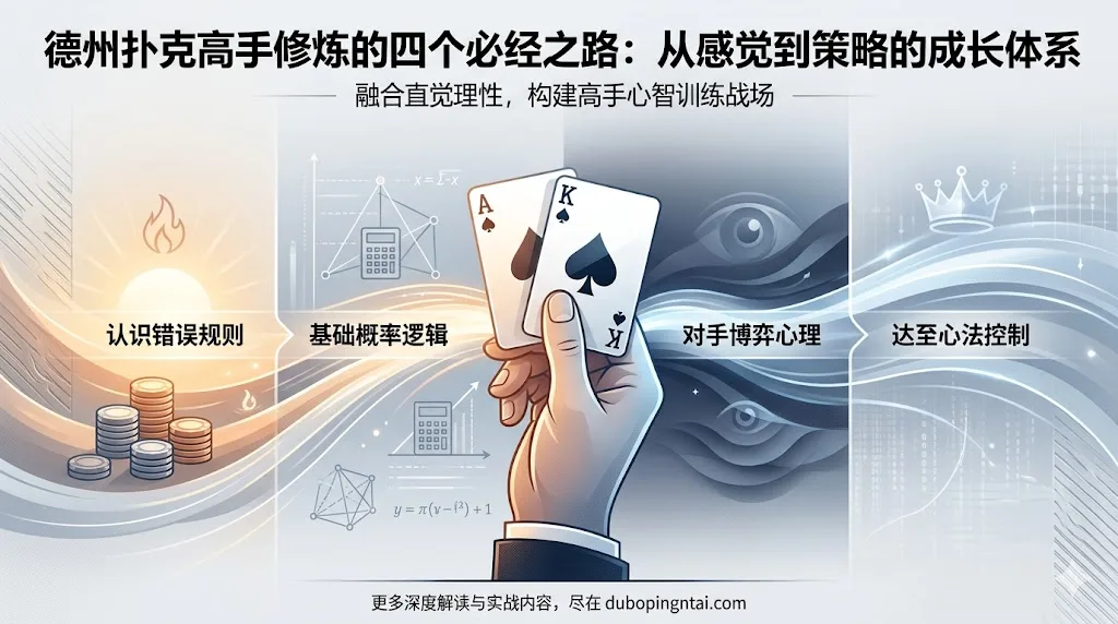 德州扑克高手修炼的四个必经之路：从感觉到策略的成长体系