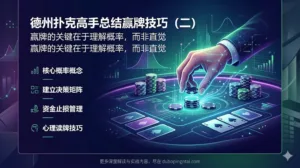 德州扑克高手总结赢牌技巧（二） ——赢牌的关键在于理解概率，而非直觉