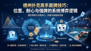 德州扑克高手总结赢牌技巧一：位置、耐心与强牌的系统博弈逻辑