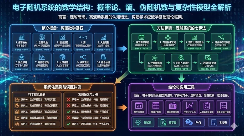 电子随机系统的数学结构:概率论、熵、伪随机数与复杂性模型全解析