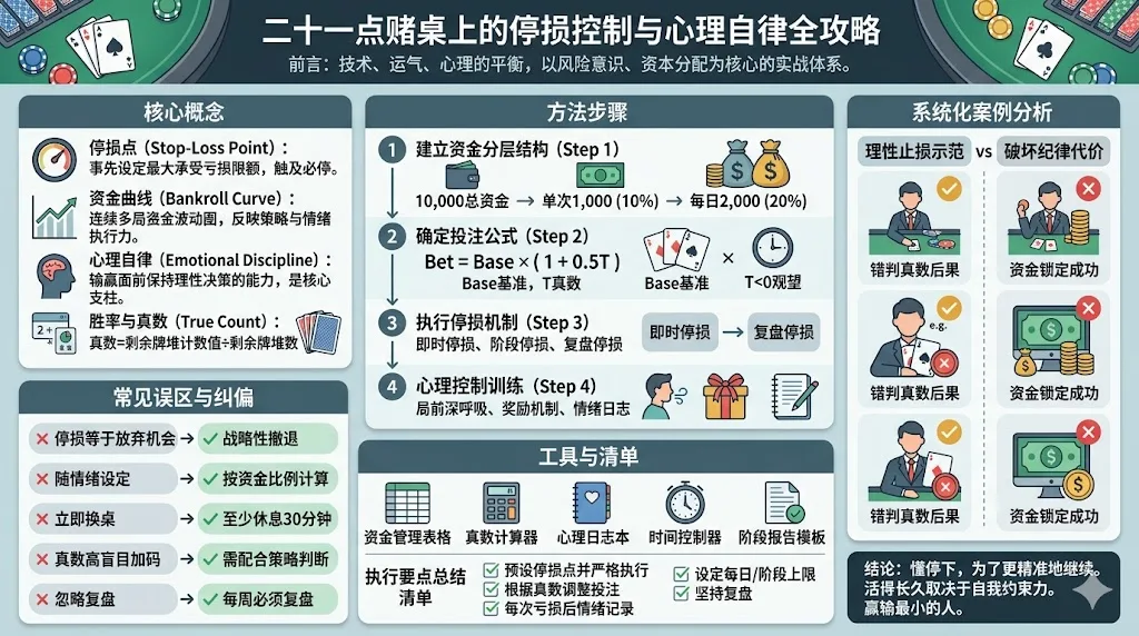 二十一点赌桌上的停损控制与心理自律全攻略