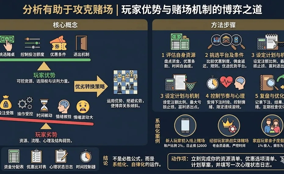 分析有助于攻克赌场｜玩家优势与赌场机制的博弈之道