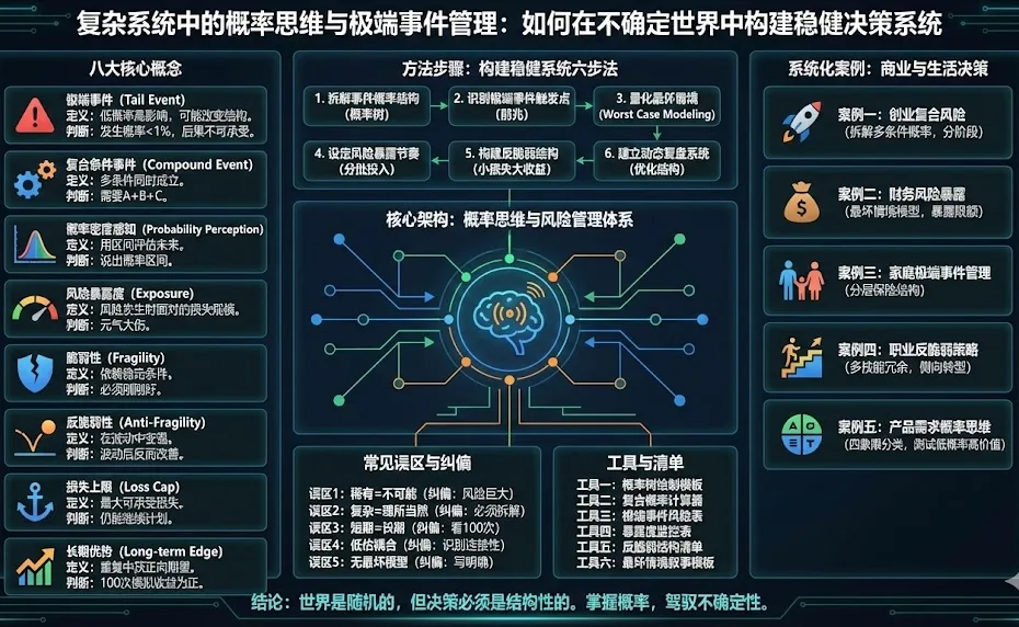 复杂系统中的概率思维与极端事件管理：如何在不确定世界中构建稳健决策系统