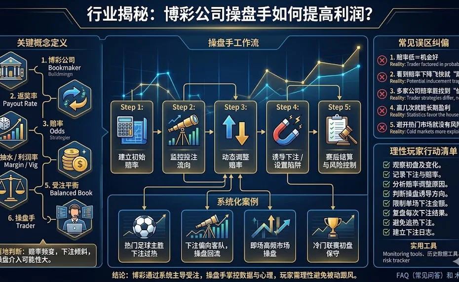行业揭秘：博彩公司操盘手如何提高利润？