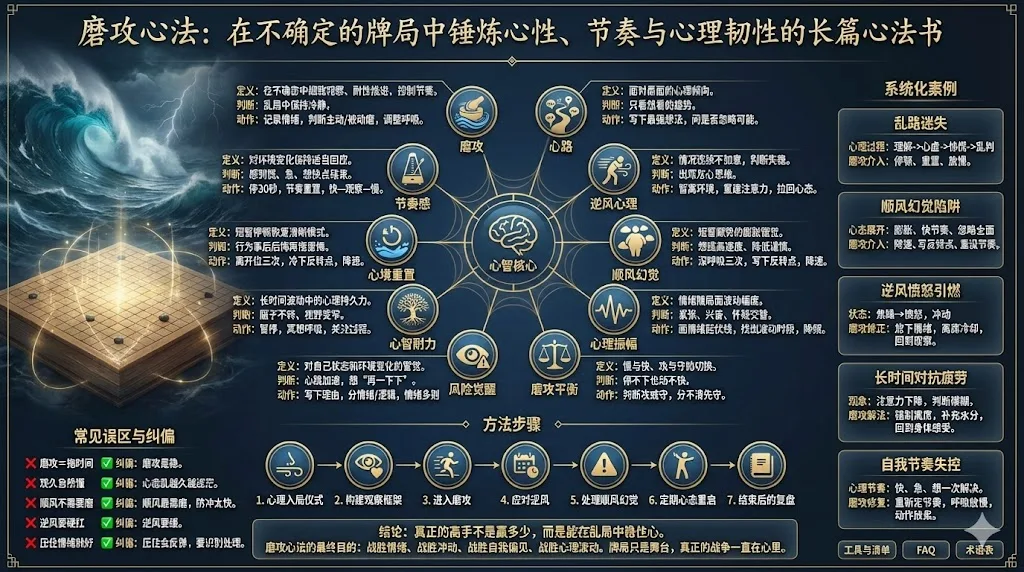 磨攻心法:在不确定的牌局中锤炼心性、节奏与心理韧性的长篇心法书