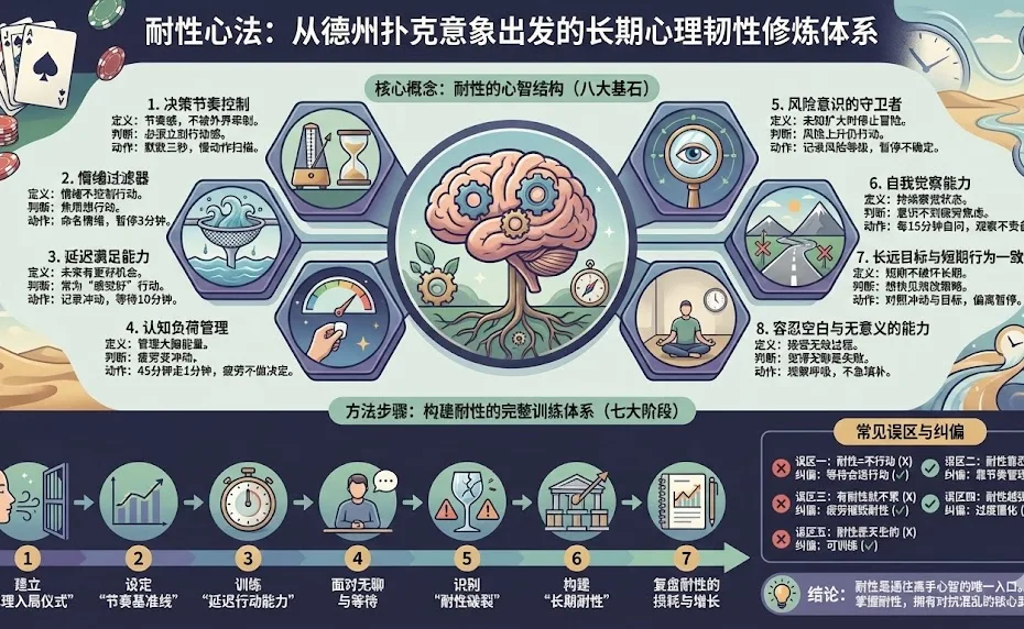 耐性心法：从德州扑克意象出发的长期心理韧性修炼体系