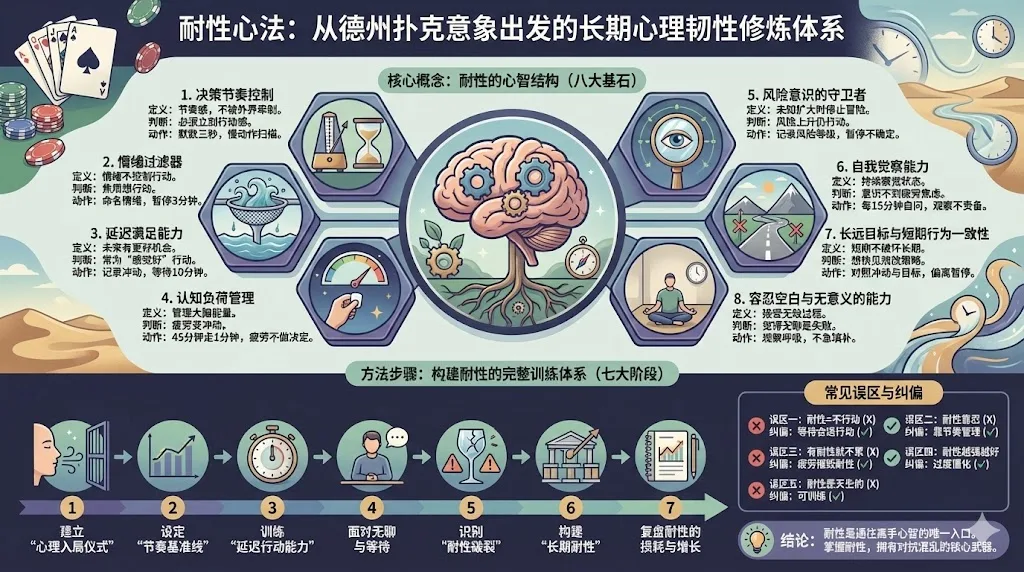 耐性心法：从德州扑克意象出发的长期心理韧性修炼体系