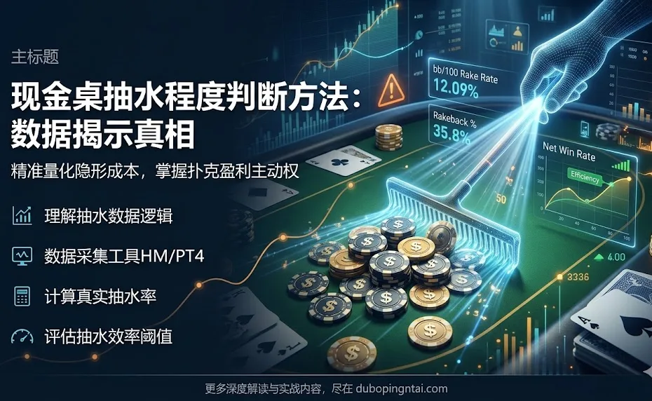 判断扑克室现金桌抽水程度多少的方法：用数据揭示隐藏的真相