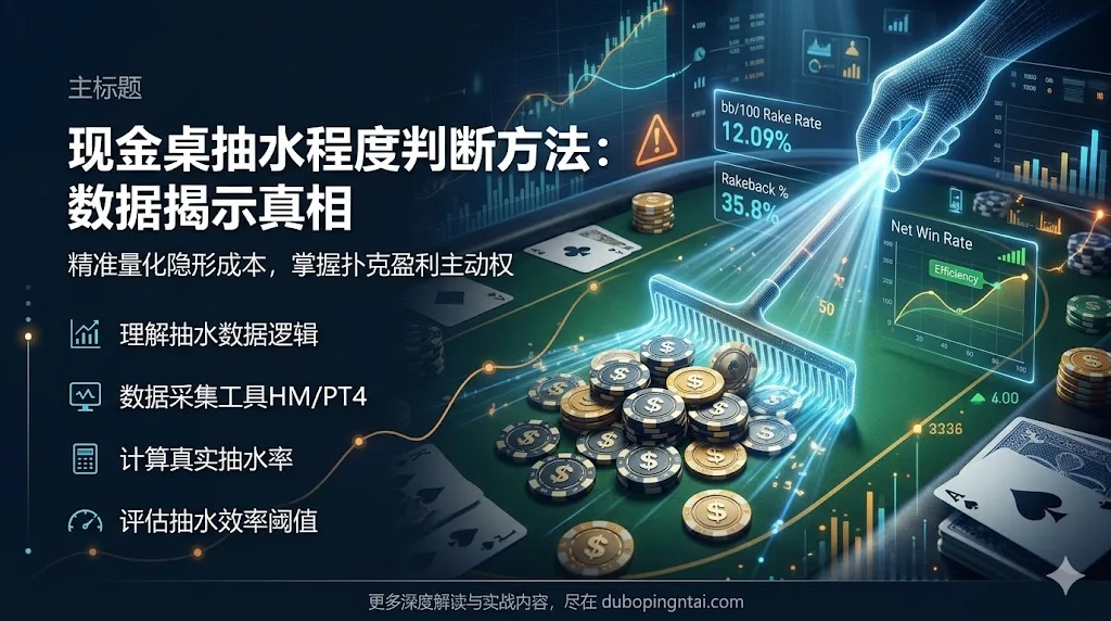 判断扑克室现金桌抽水程度多少的方法：用数据揭示隐藏的真相