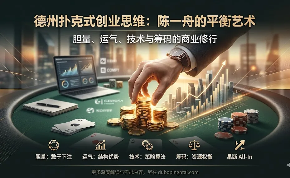 人人网CEO论德州扑克式创业思维：胆量、运气、技术与筹码的平衡艺术