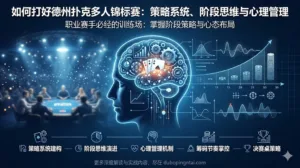 如何打好德州扑克多人锦标赛：策略系统、阶段思维与心理管理