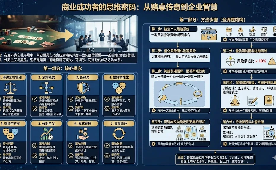 商业成功者的思维密码：从赌桌传奇到企业智慧