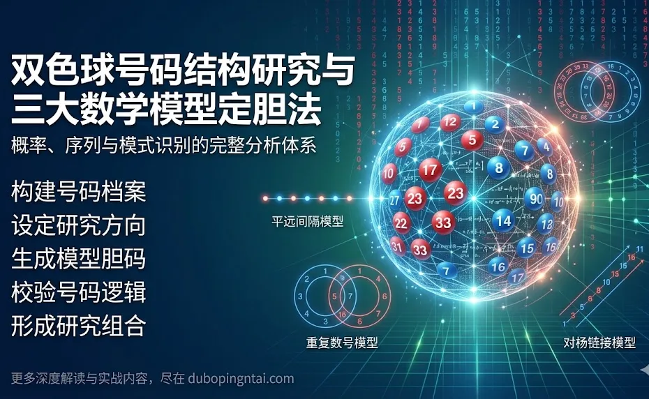 双色球号码结构研究与三大数学模型式“定胆法”：基于概率、序列与模式识别的完整分析体系