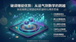 探讨我所理解的博彩优势｜从策略玩法到博弈思维的本质差异