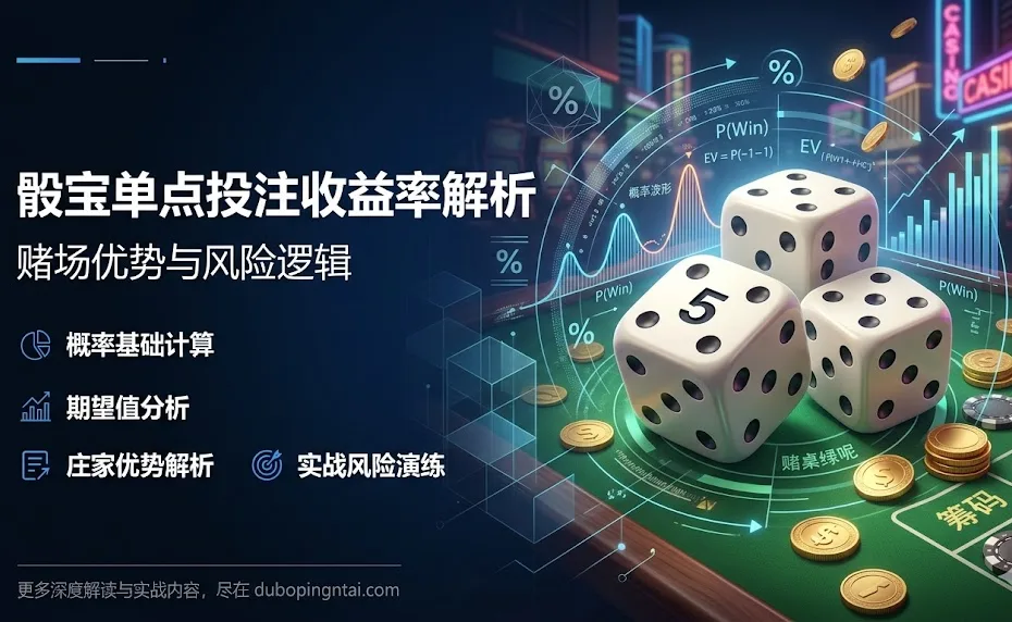 骰宝单点投注收益率解析：赌场优势与风险逻辑