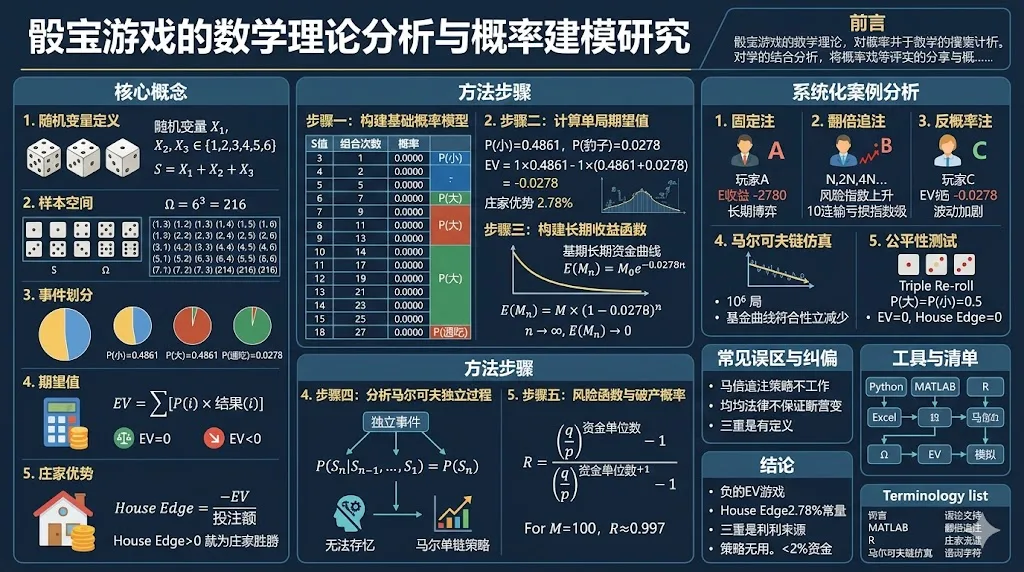 骰宝游戏的数学理论分析与概率建模研究