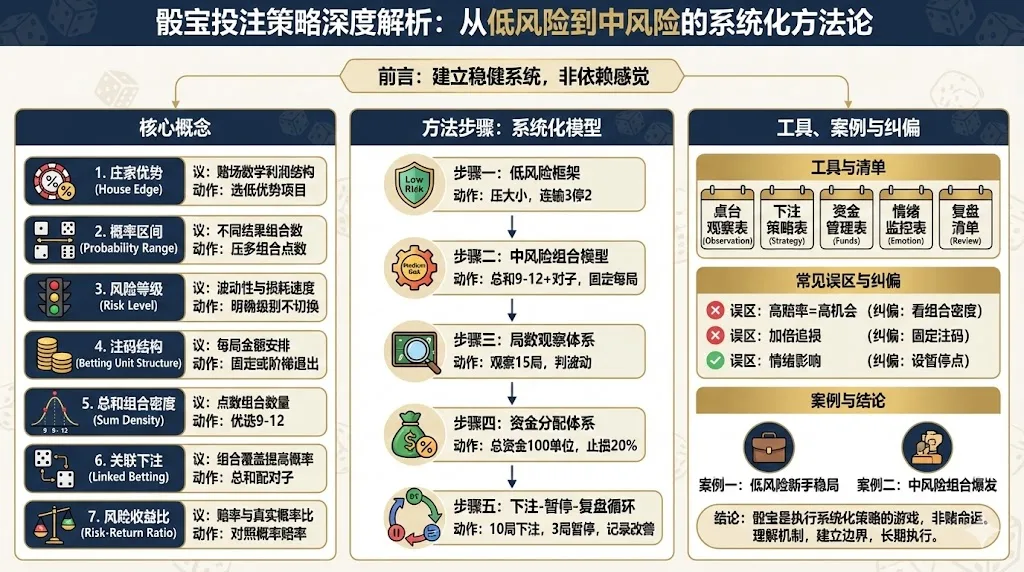 骰宝投注策略深度解析：从低风险到中风险的系统化方法论