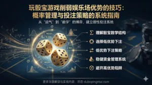 玩骰宝游戏削弱娱乐场优势的技巧：概率管理与投注策略的系统指南