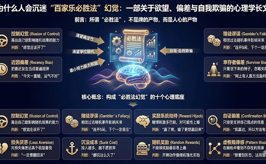 为什么人会沉迷“百家乐必胜法”幻觉：一部关于欲望、偏差与自我欺骗的心理学长文