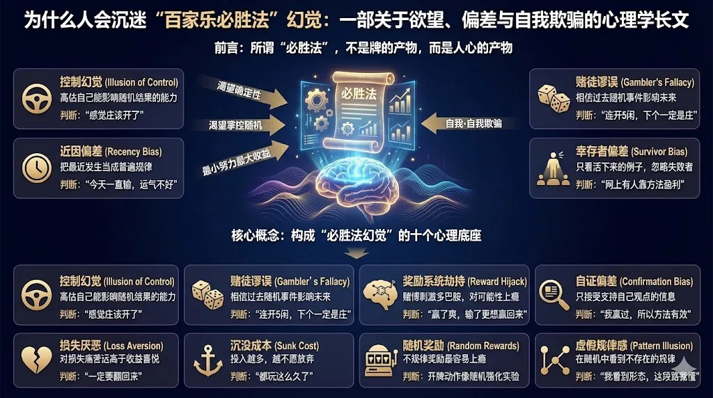为什么人会沉迷“百家乐必胜法”幻觉：一部关于欲望、偏差与自我欺骗的心理学长文