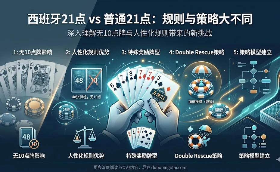 西班牙21点的玩法与普通21点的区别 ——一场更灵活、更人性化的策略博弈