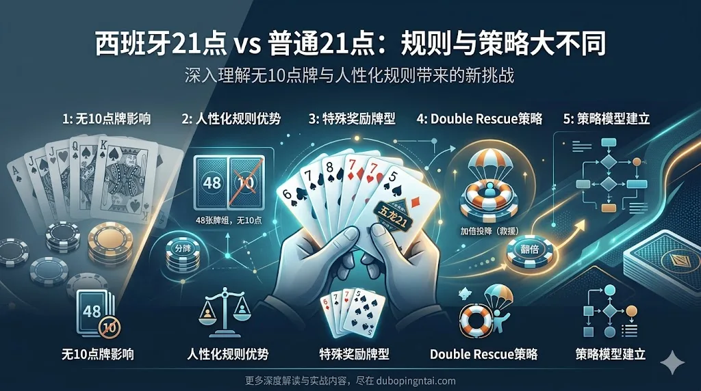 西班牙21点的玩法与普通21点的区别 ——一场更灵活、更人性化的策略博弈