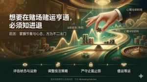 想要在赌场赌运亨通，必须知进退