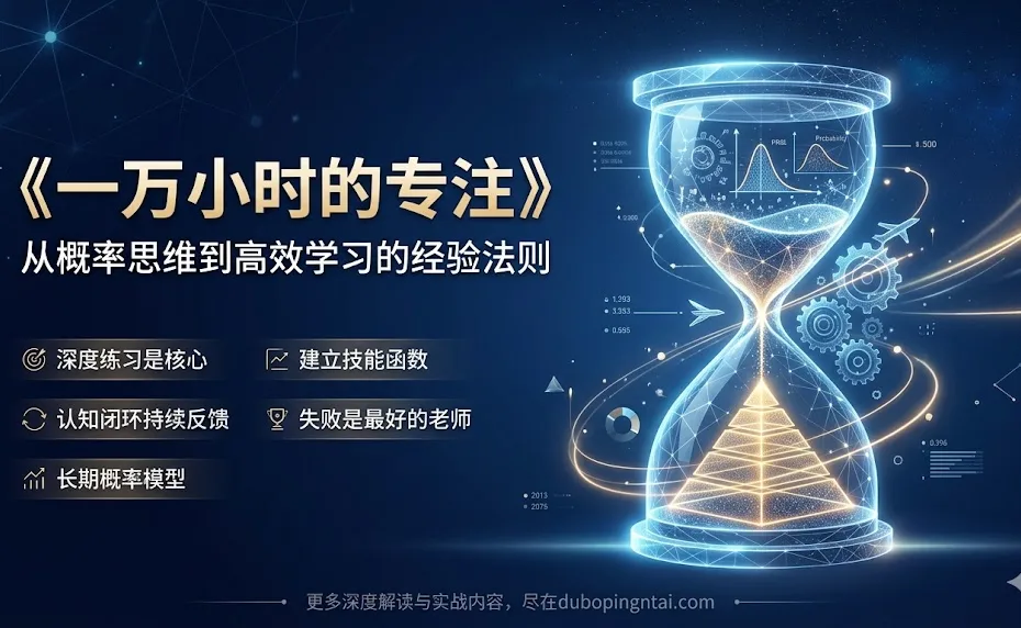 一万小时的专注：从概率思维到高效学习的经验法则