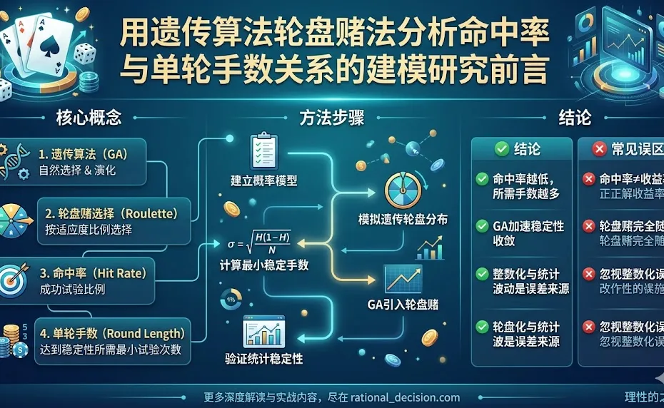 用遗传算法轮盘赌法分析命中率与单轮手数关系的建模研究