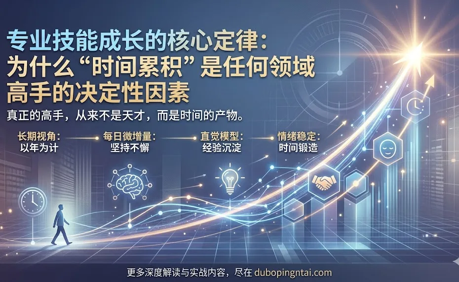 专业技能成长的核心定律：为什么“时间累积”是任何领域高手的决定性因素