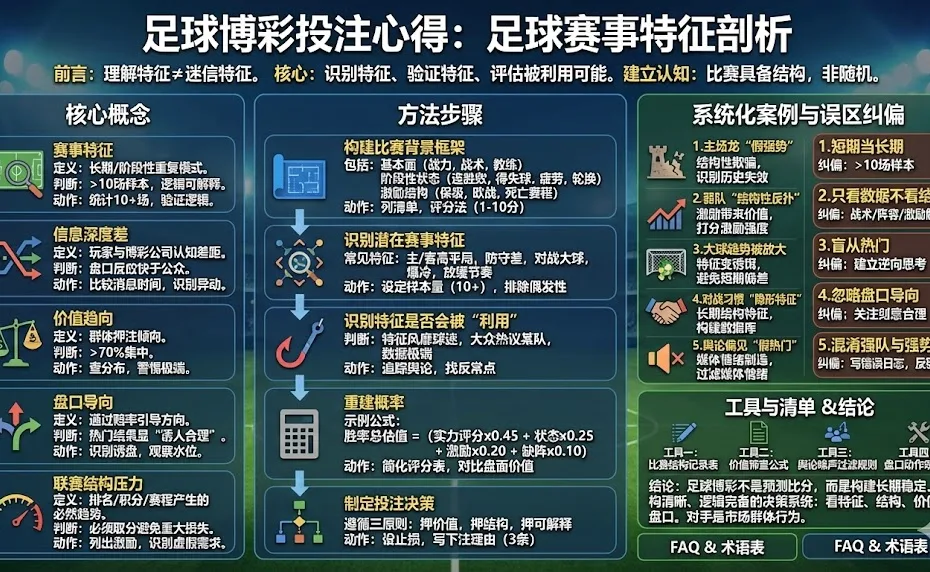 足球博彩投注心得：足球赛事特征剖析