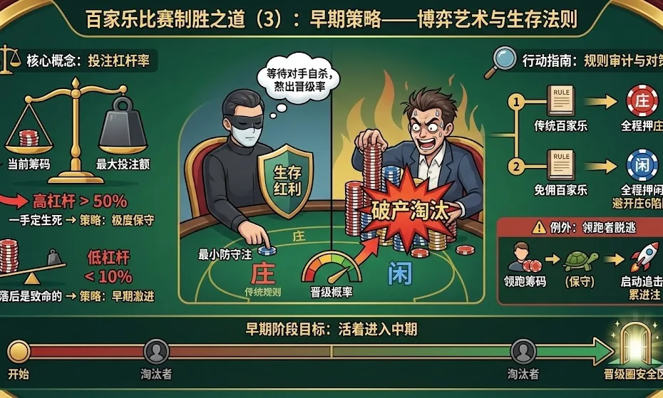百家乐比赛制胜之道（3）：早期策略的博弈艺术与生存法则