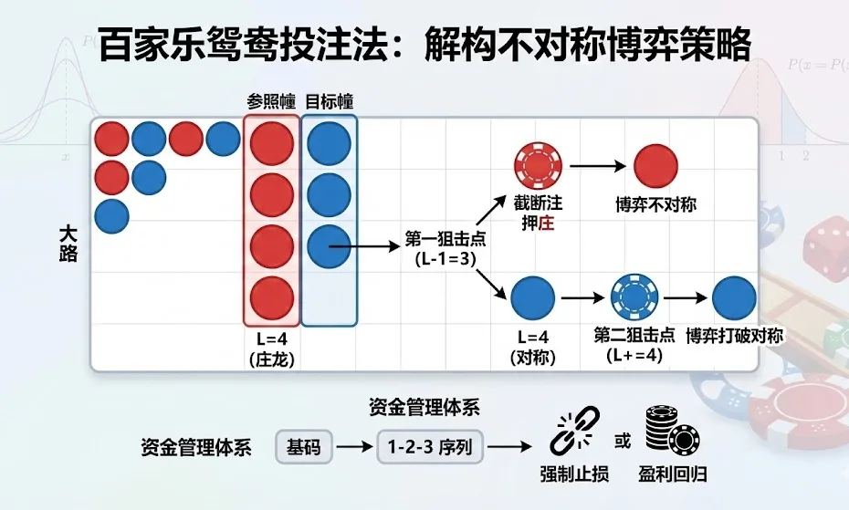 百家乐鸳鸯投注法：利用牌路“不对称性”的博弈策略深度解析