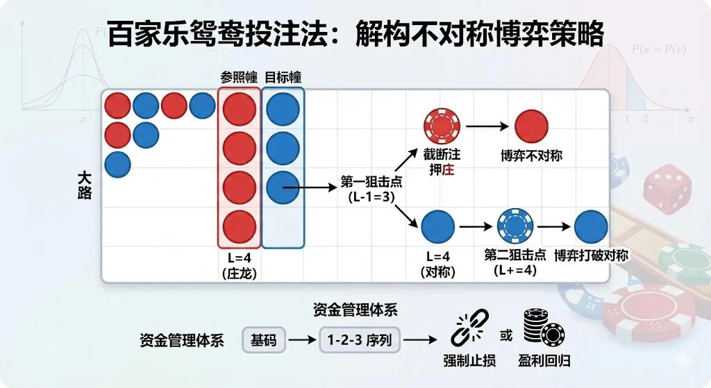 百家乐鸳鸯投注法：利用牌路“不对称性”的博弈策略深度解析