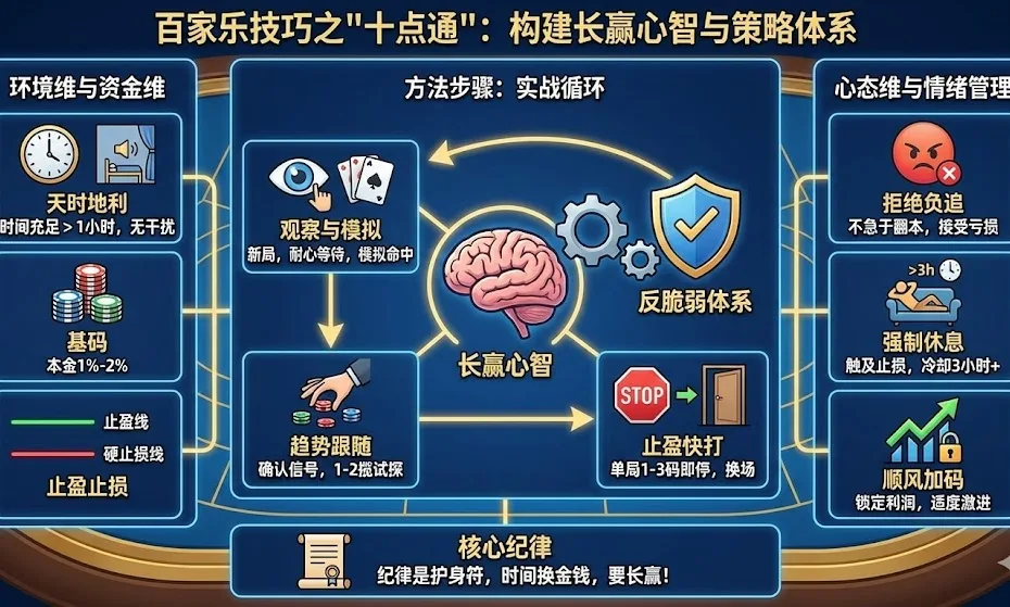百家乐技巧之“十点通”：构建长赢心智与策略体系的终极指南