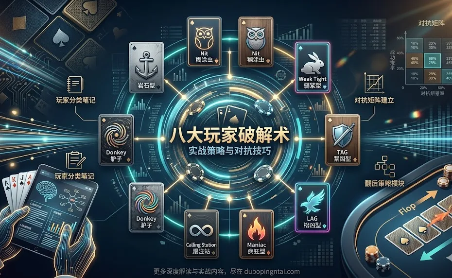 八大德州扑克玩家类型的破解术：实战中的策略运用与对抗技巧