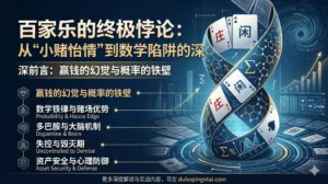 百家乐的终极悖论：从“小赌怡情”到数学陷阱的深度解构