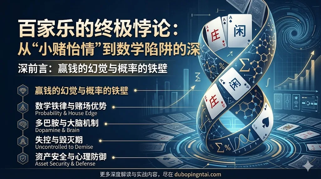 百家乐的终极悖论：从“小赌怡情”到数学陷阱的深度解构