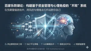 百家乐防御论：构建基于资金管理与心理免疫的“不败”系统