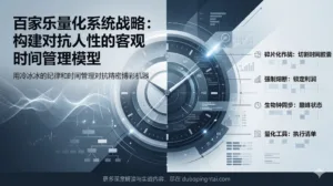百家乐量化系统战略：构建对抗人性的客观时间管理模型