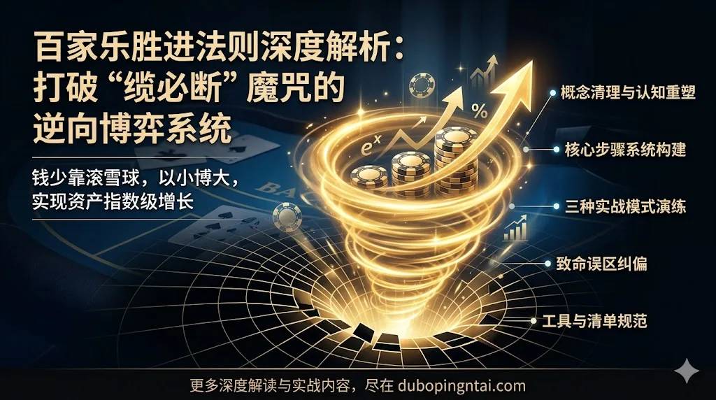 百家乐胜进法则深度解析：打破“缆必断”魔咒的逆向博弈系统