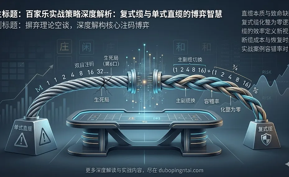 百家乐实战策略深度解析：复式缆与单式直缆的博弈智慧