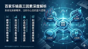 百家乐输赢三因素深度解析：概率路单、投注结构与心态纪律的系统化长文