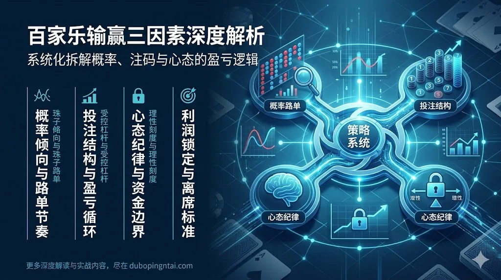 百家乐输赢三因素深度解析：概率路单、投注结构与心态纪律的系统化长文