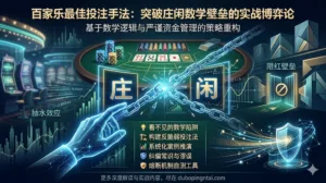 百家乐最佳投注手法:突破庄闲数学壁垒的实战博弈论