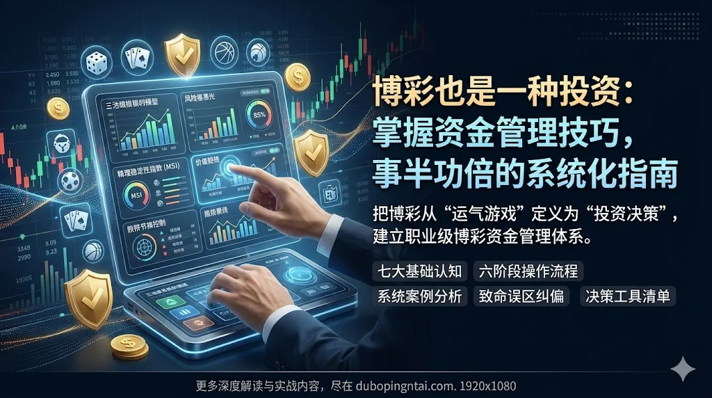 博彩也是一种投资：掌握资金管理技巧，事半功倍的系统化指南