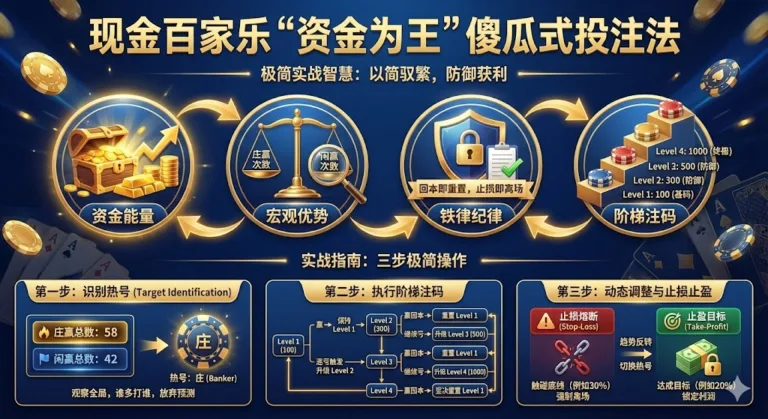 现金百家乐“资金为王”极简投注法：以简驭繁的实战智慧