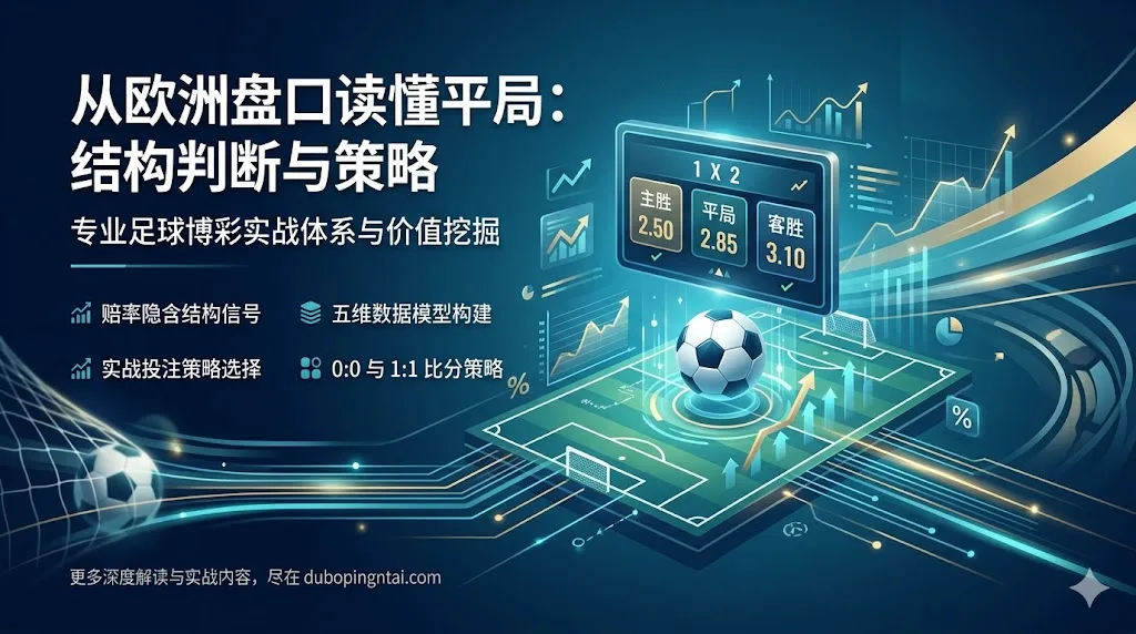 从欧洲盘口读懂平局：专业足球博彩中的结构性判断与实战策略