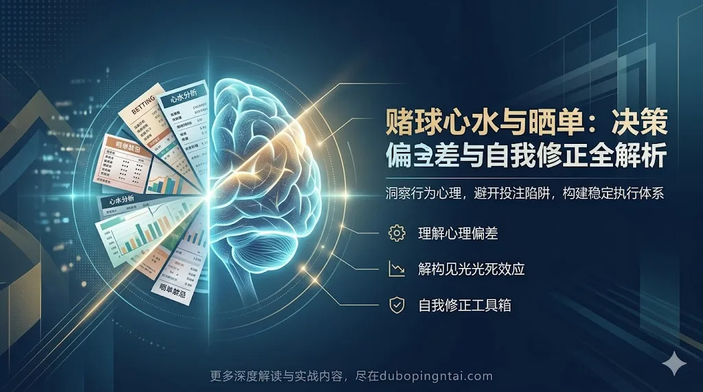 赌球看心水的总结和赛前晒单的禁忌：行为心理·决策偏差·自我修正体系全解析