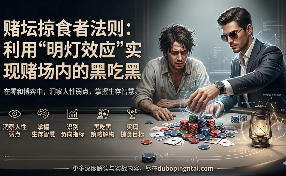 赌坛掠食者法则：利用“明灯效应”实现赌场内的黑吃黑